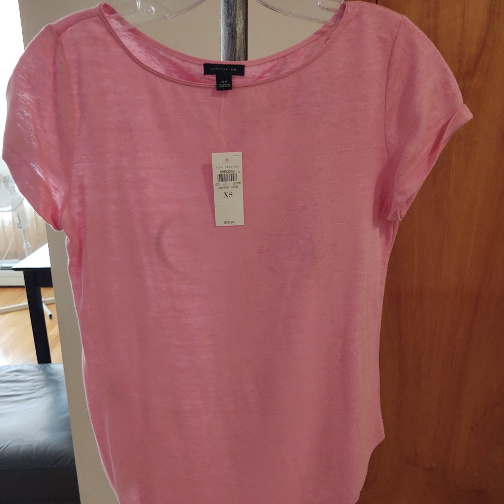 Ann Taylor Linen Tee Shirt